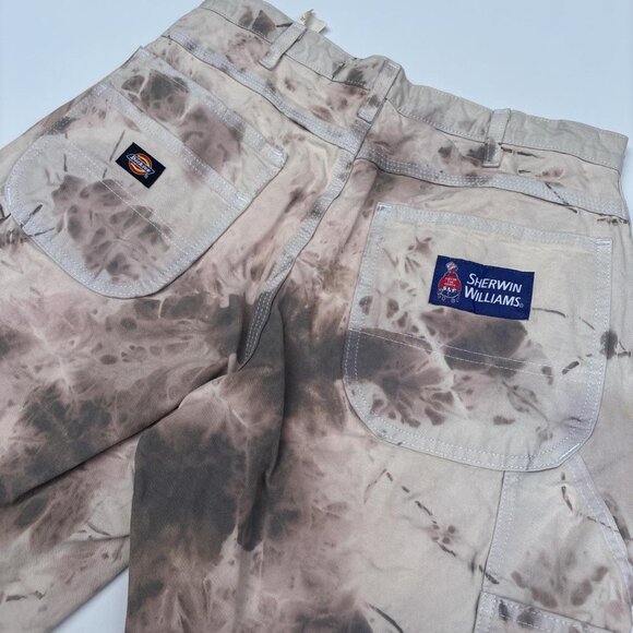 Dyed Dickie Sherwin William Shorts Mens 32 Painter Whites Grunge Artsy - Picture 4 of 8